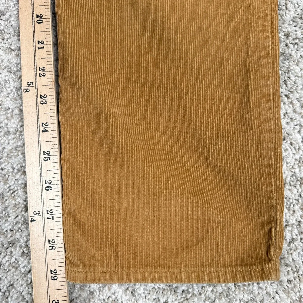 Levis Pants Womens 24 Brown 94 Baggy Corduroy High Rise Straight Leg Cords - Picture 7 of 11